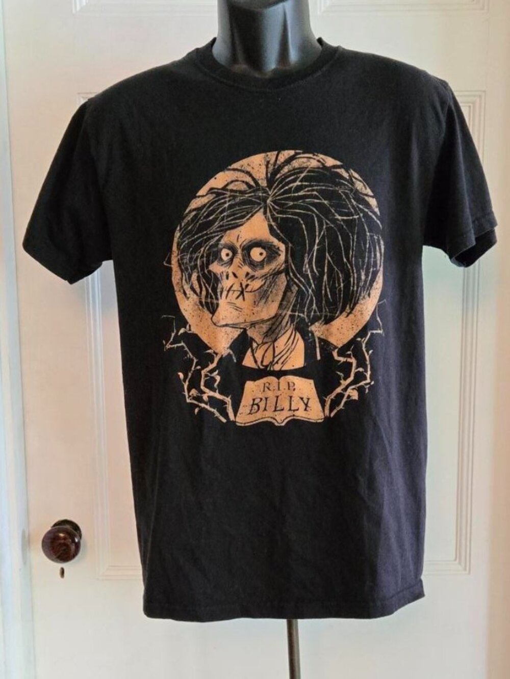 Disney M&O Hocus Pocus R.I.P. Billy Black Short Sleeve T-Shirt Size M Unisex